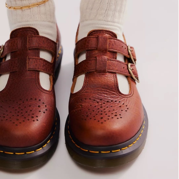 NEW Dr. Martens 8065 Mary Janes in Cashew - Picture 2 of 6